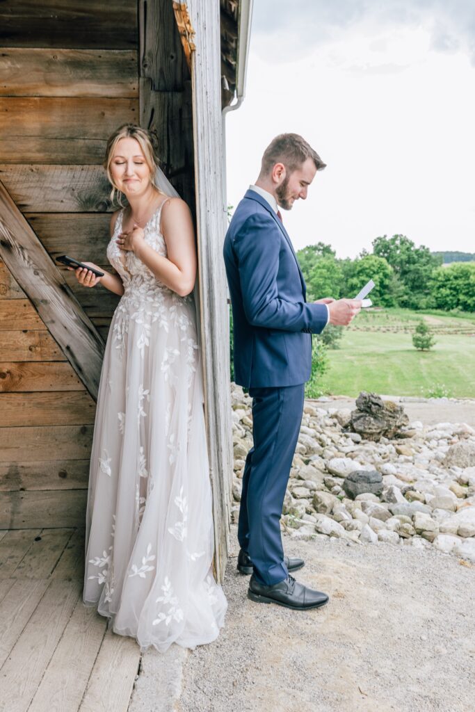 A man and woman standing next to each other.