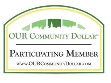 A picture of the our community dollar logo.