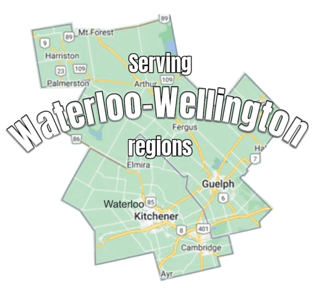 A map of the region serving waterloo-wellington